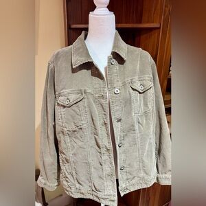 Eddie Bauer Light Green Corduroy Jacket
